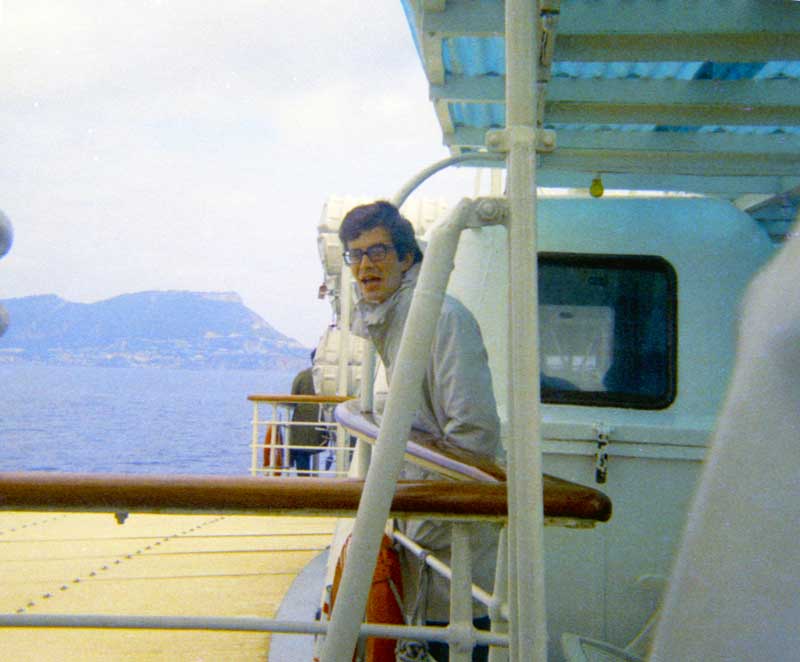 Jean-Paul sur le ferry