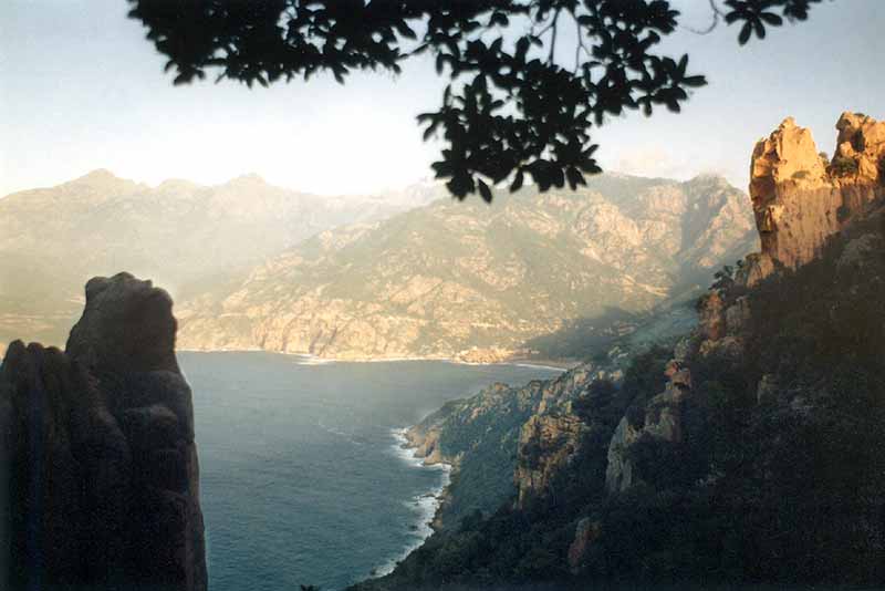Depuis les Calanques, en regardant vers Porto