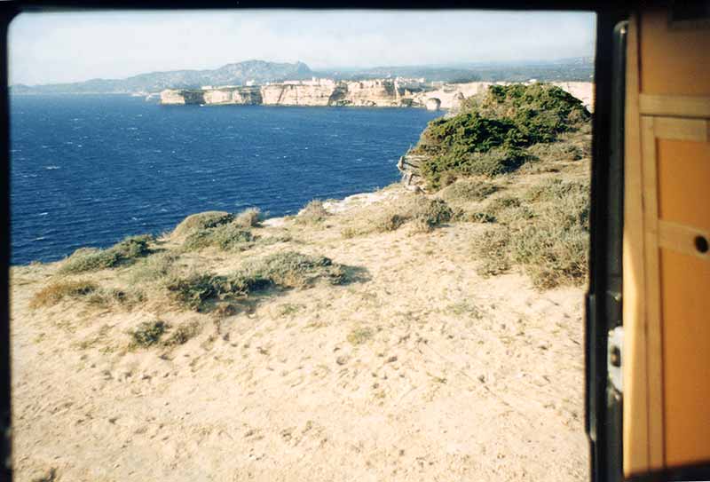 Bonifaccio depuis l'Aigle ststionné sur le cap
          Perdussato