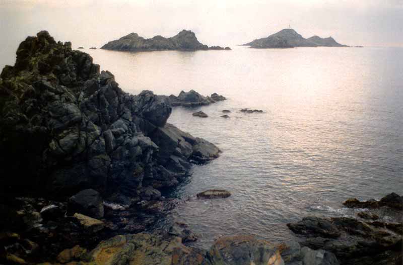 Crépuscule
          sur les Sanguinaires