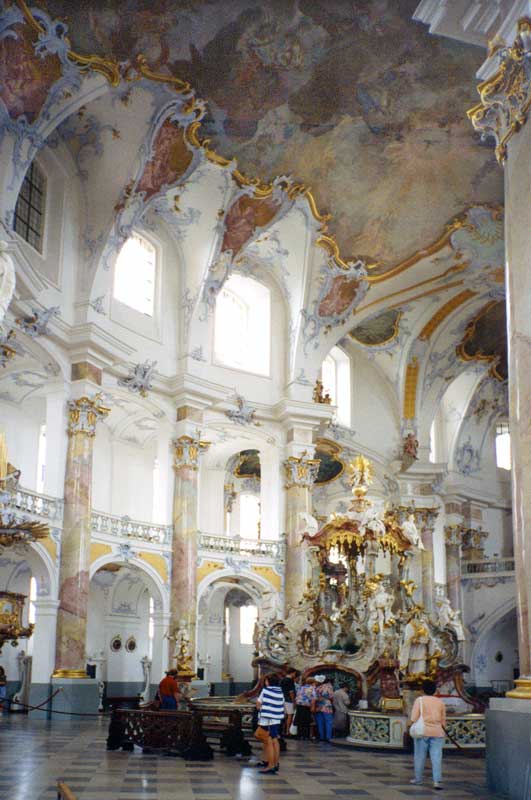 Vierzenheiligen : intérieur de la basilique