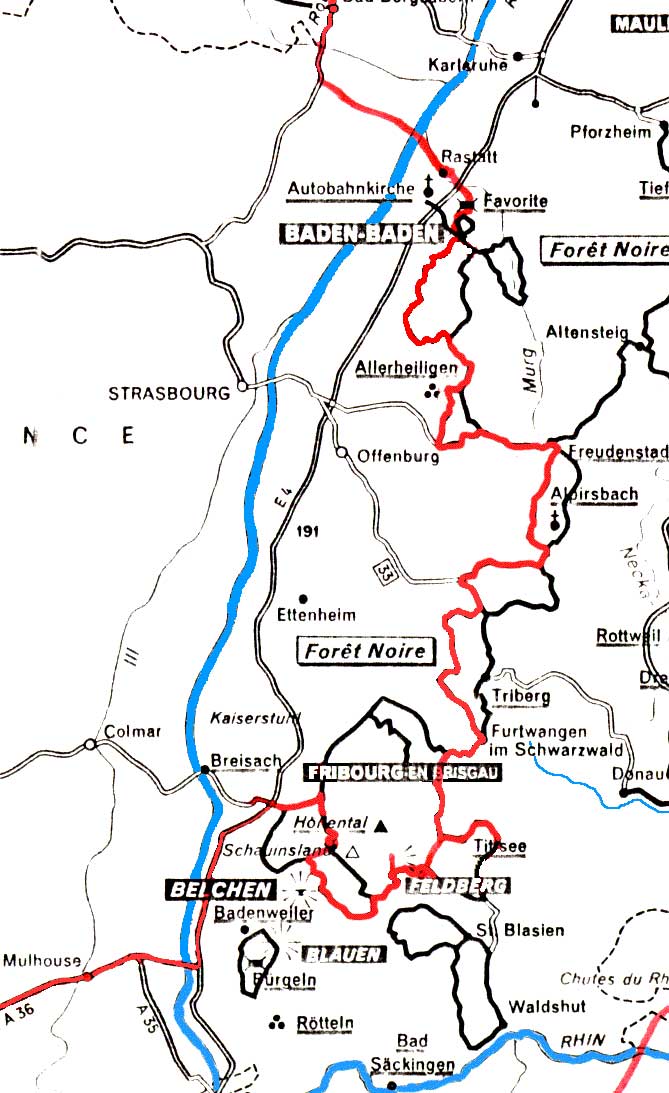 Itinéraire en Forêt Noire
