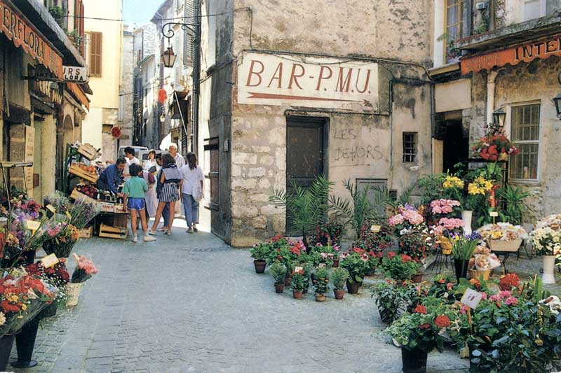 Rue
                commerçante de Vence