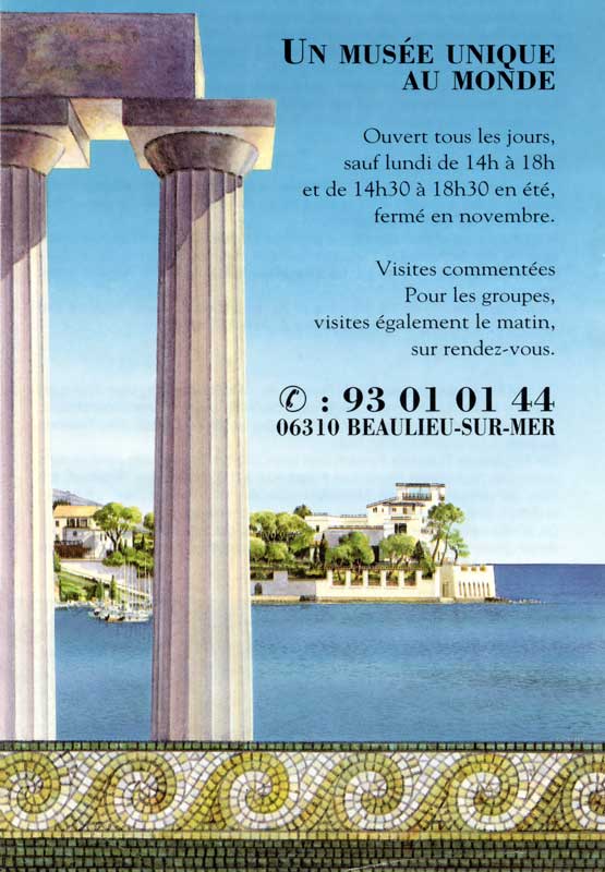 Prospectus de la Villa Kerylos