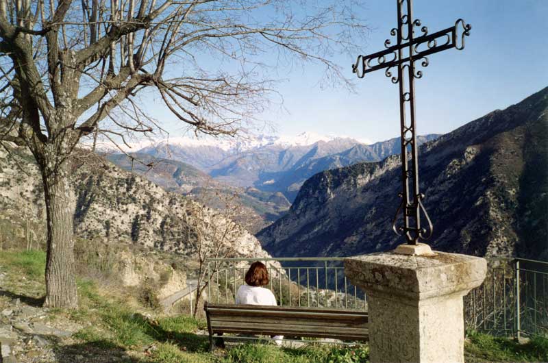 Belvédère au dessus d'Utelle