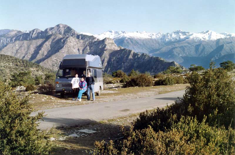 Sur la crête près de la Madone d'Utelle