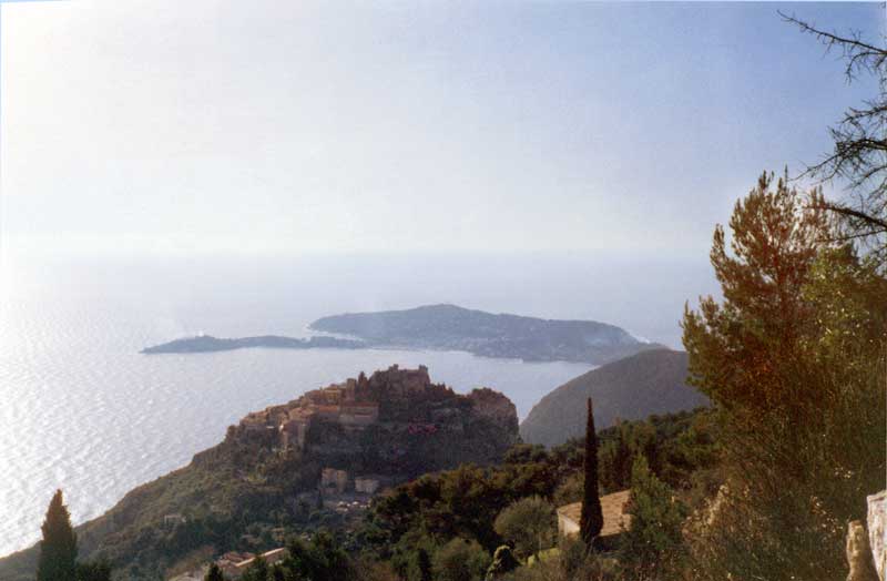 Èze depuis la Grande Corniche