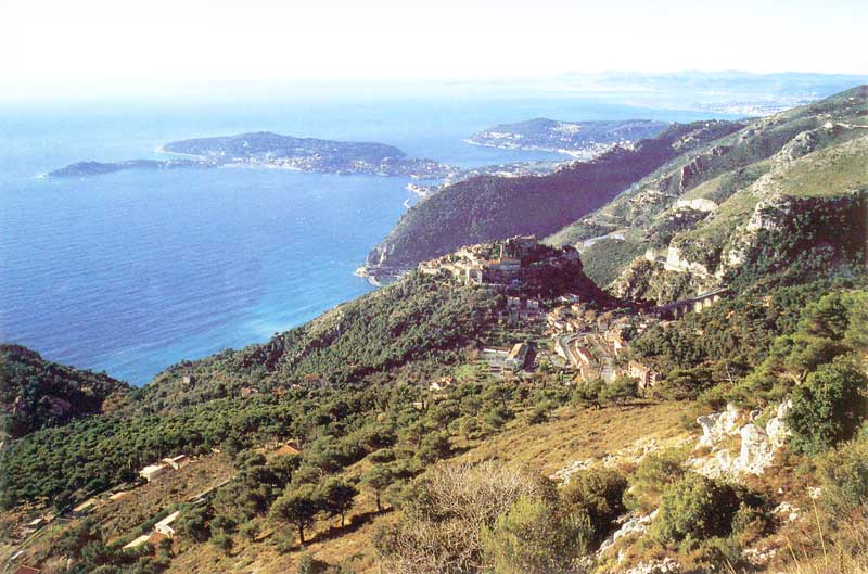 Éze depuis la Grande Corniche