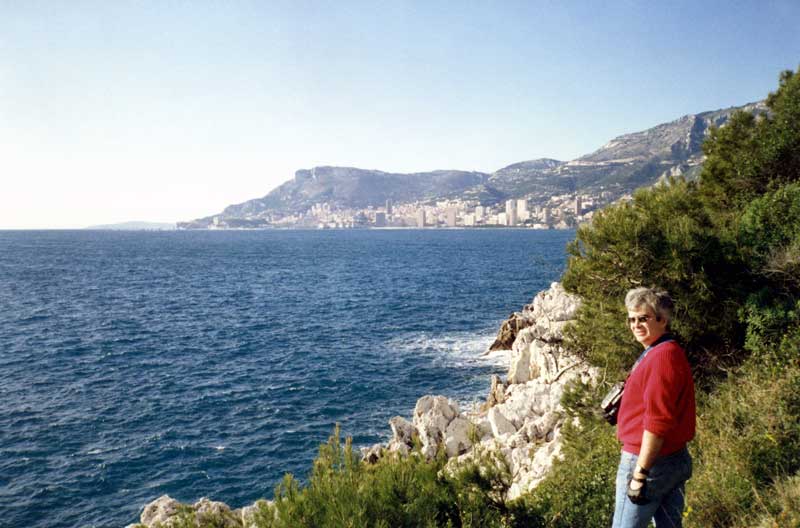 Jean-Paul devant la Baie de Monaco