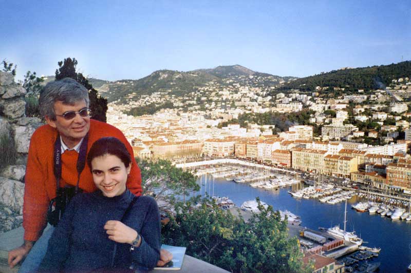 Depuis le château, le vieux port de Nice