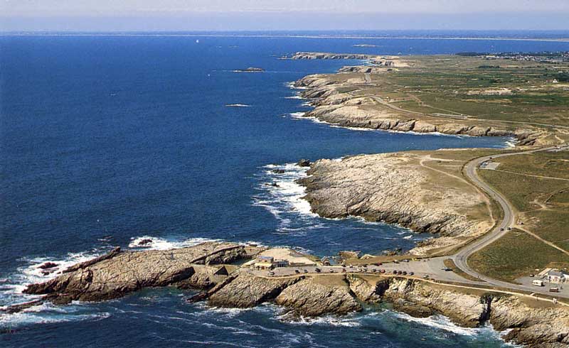 Vue aérienne de la Côte Sauvage