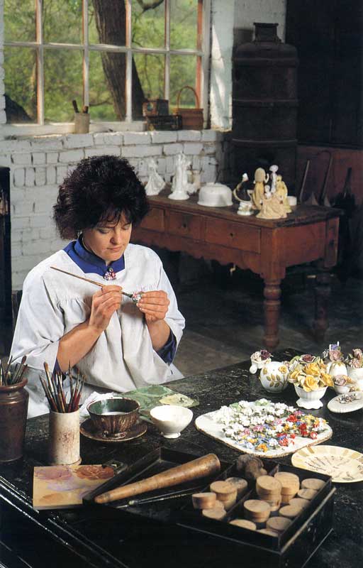 Coalport : Peinture sur porcelaine (China)