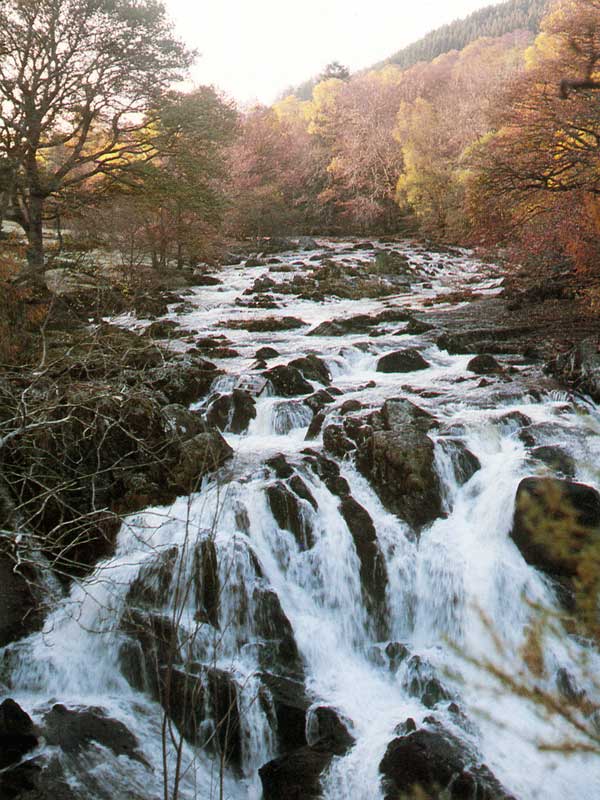 Betws-Y-Coed, les Swallow Falls de la rivière
                  Llugwy
