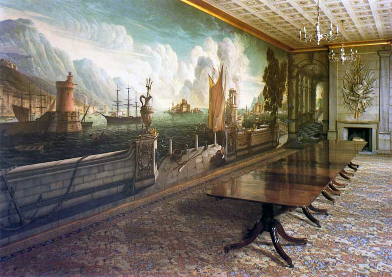 Plass Newydd : la salle-à-manger peinte par Rex
              Whistler en 1937