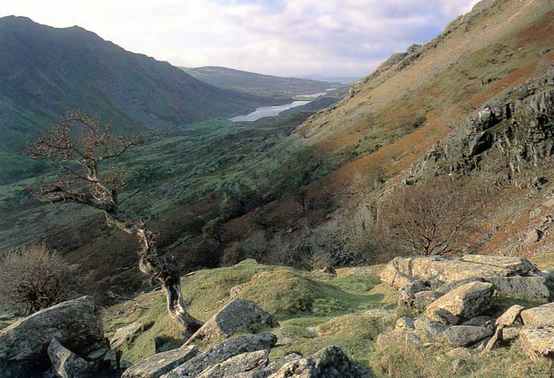 Depuis Nant Peris, Llyn Peris et Llanberis