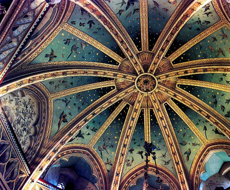 Castle Coch : détail du plafond