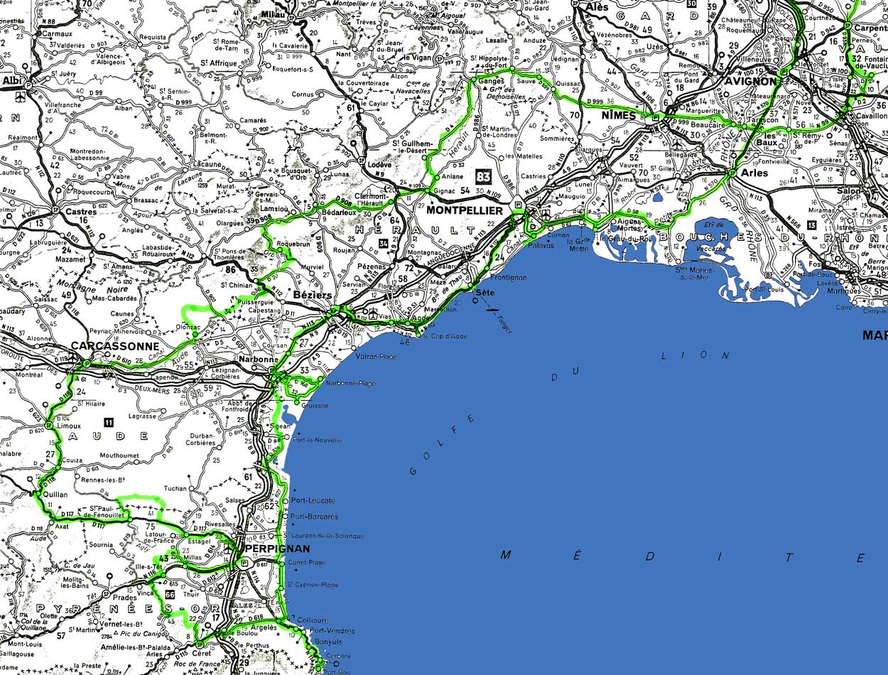 Notre périple en Roussillon et
        Languedoc