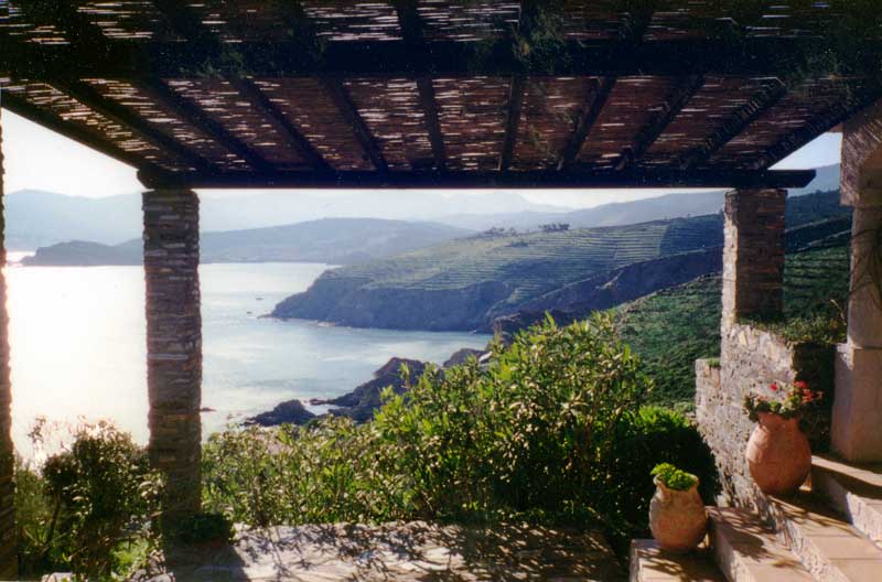 La terrasse de la
                  maison du Cap Béar