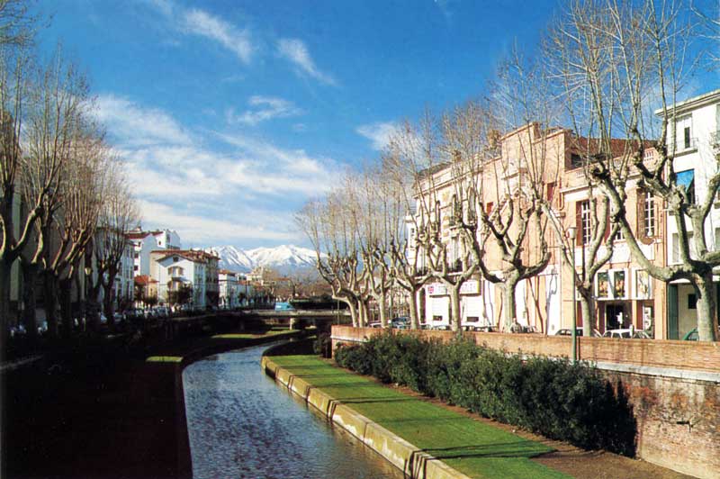 Perpignan : les quais de la Basse