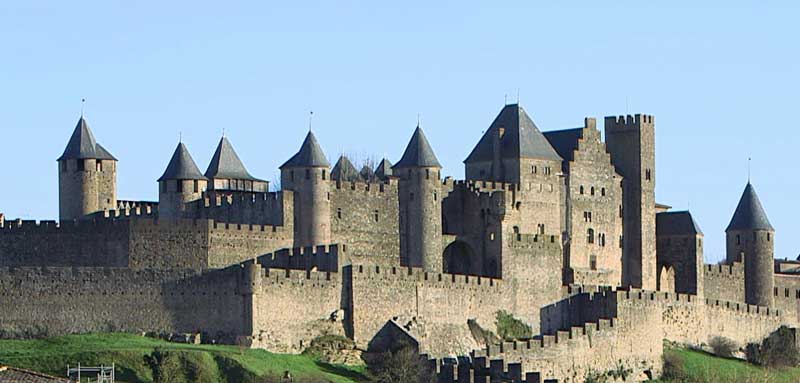Les remparts et le Palais comtal de Carcassonne