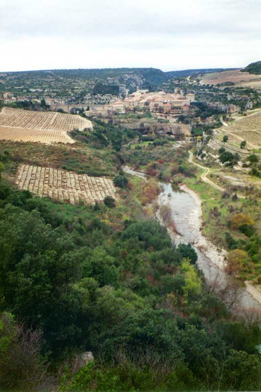 Vallée de la Cesse en quittant Minerve