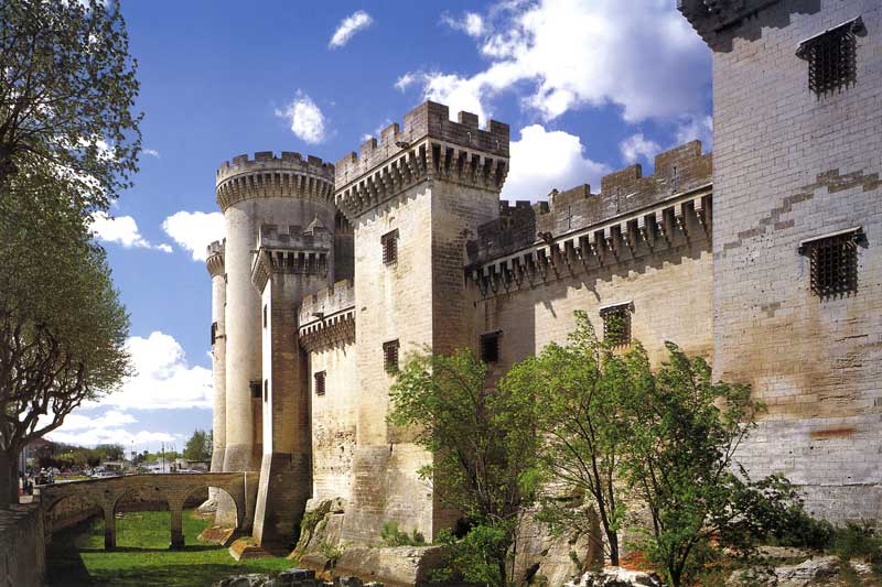 Entrée du
                  château de Tarascon