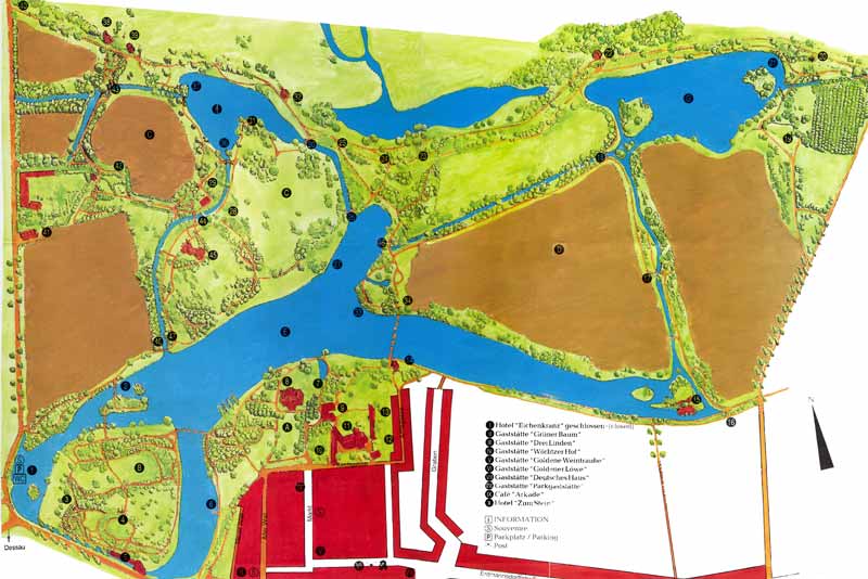 Plan du
                parc de Wörlitz