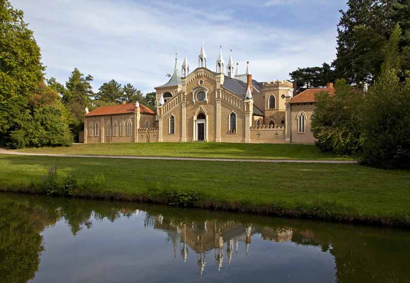 Parc
                de Wörlitz : la Maison gothique
