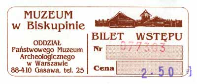 Billet de Biskupin