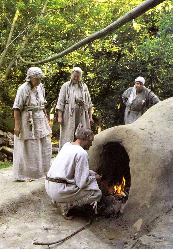 Les fours en terre de Biskupin