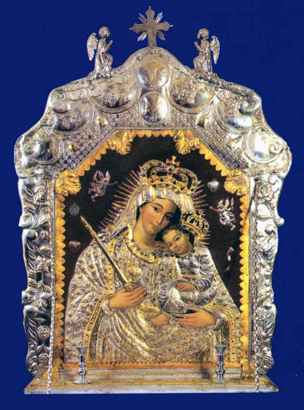 Cathédrale d'Oliwa : Vierge en argent