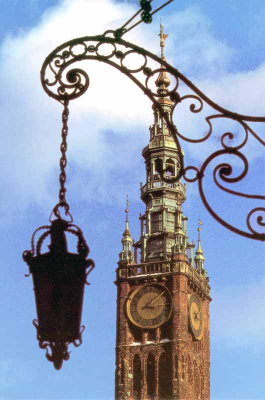 Beffroi de l'Hôtel de ville de Gdansk