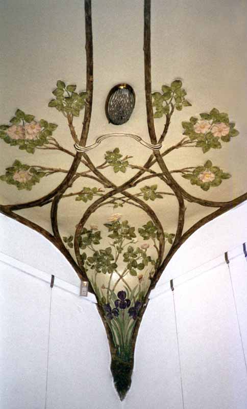 Lodz, villa-Kindermann : motif d'angle