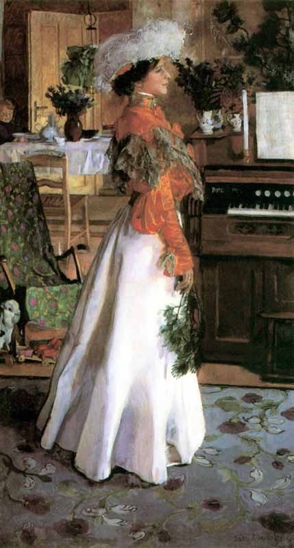 Mehoffer : portrait de femme