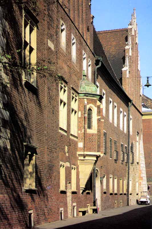 Krakow : façade sur la Rue de l'Université