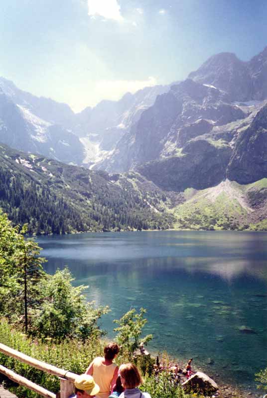 Le lac depuis la terrasse du chalet