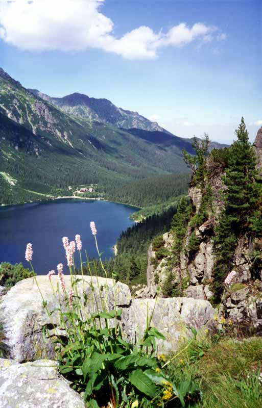 Coup
              d’œil en arrière sur le lac Morskie Oko