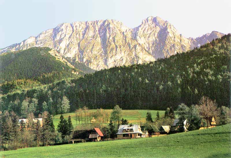 Zakopane : le mont Giewont en soirée