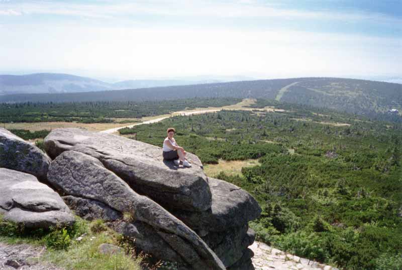 Vue sur les Monts des Géants depuis le sommet du
              Szerenica