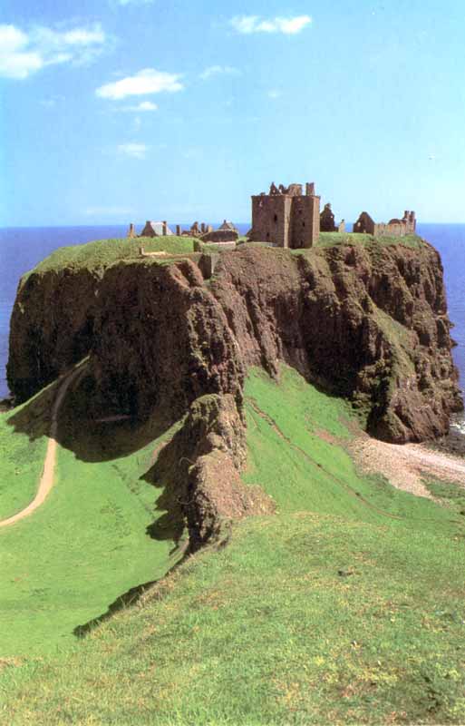 Dunottar
                Castle sur son piton