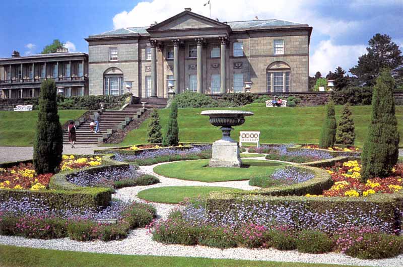 Tatton Park : la façade palladienne et le Jardin italien