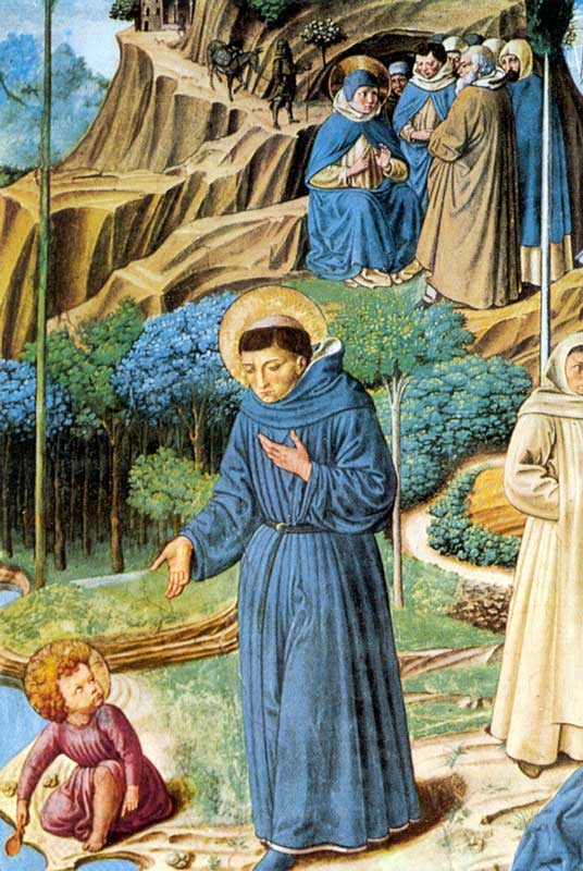Couvent de St Augustin : St Augustin discute avec
                l'Enfant Jésus (1465)