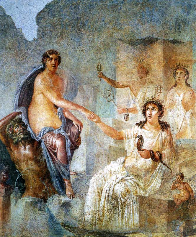 L'arrivée de Io à
          Canope