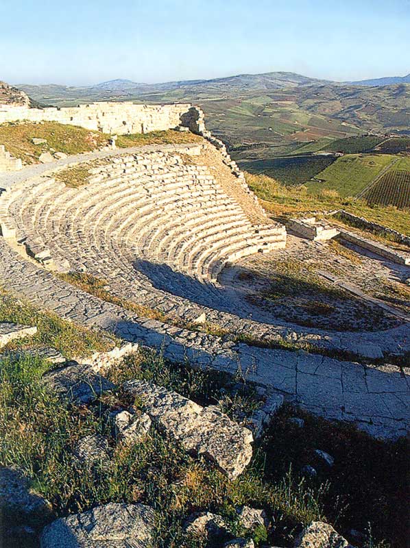 Segeste : gradins du théâtre