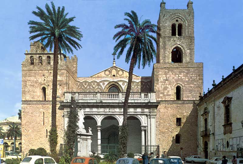 Monreale : façade de la cathédrale