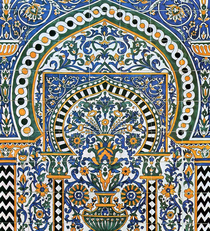 Dar Jallouli : décor de céramique