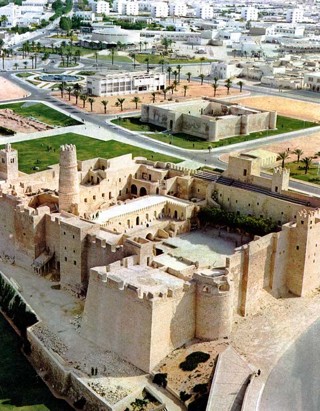 Le ribat de Monastir vu du ciel