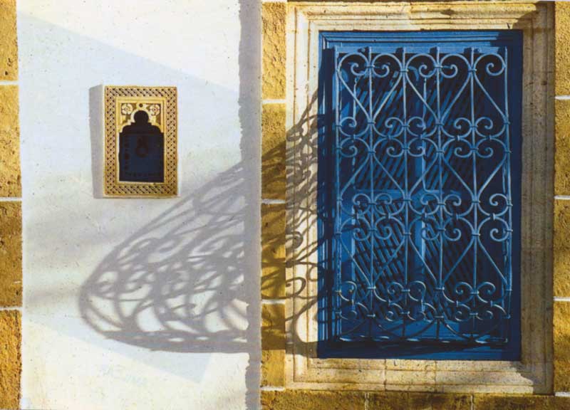 Sidi Bou Saïd :
              fenêtre traditionnelle