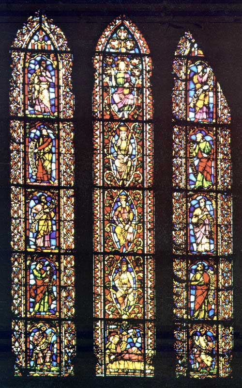 Vitrail de Mayer (Munich), carton de Dujardin (1905)
              : L'Arbre de Jessé