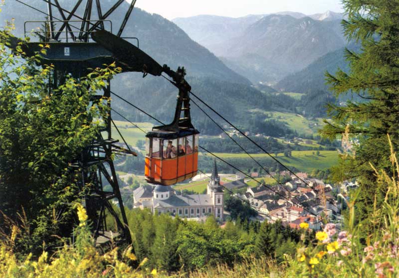 Téléphérique au dessus de Mariazell